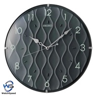 Seiko Clock QXA794K Decorator Metallic Black Quiet Sweep Second Hand Analog Quartz Wall Clock QXA794KL QXA79