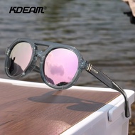 KDEAM Vintage Round Sunglasses Men Unisex Size Steampunk Glasses Women Party Shades Including Skull 