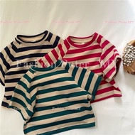 Baby Girl TShirt Cotton Stripe Shirt Short Sleeved Blouse