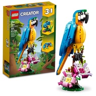 LEGO Creator 3 in 1 Exotic Parrot Building Toy Set, Transforms to 3 Different Animal Figures - from