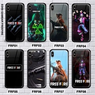 Custom case free fire realme 3 pro.Realme C2.realme x.realme 5/5i/5s.realme 5 pro premium glass case