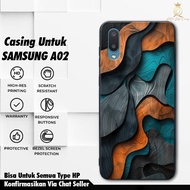 Samsung A02 Casing [ ABSTRACT ART ] Samsung A02 Case Hardcase Softcase Premium Glossy
