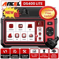 2025 ANCEL DS400 Lite OBD2 Scanner Aigbag Transmission Throttle Gear Learning SAS EPB Car Diagnostic
