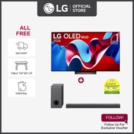 [NEW] LG OLED65C4PSA OLED 65" evo C4 4K Smart TV + LG S80QY 3.1.3ch Dolby Atmos Sound Bar + Free Delivery