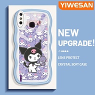 YIWESAN เคสสำหรับ Infinix Smart 4เคส X653 4C อัจฉริยะลายการ์ตูนน่ารักลวดลาย Kuromi สีสันสดใสเคสมือถือกันกระแทกแบบใสอ่อนเคสโปร่งใสลายกล้องถ่ายรูปที่สร้างสรรค์เรียบง่ายฝาครอบป้องกันซิลิโคน