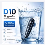 D8,D9, D10 STEREO BLUETOOTH HEADSET, LONG STAND-BY, BLACK GOLDEN