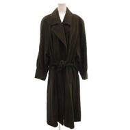 Akris Belt Coat cashmere Long green Direct from Japan Secondhand