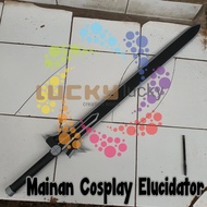 pedang anime sword art online kirito elucidator || mainan pedang kayu