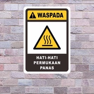 Heat surface heart sign sticker 15x20 cm, 20x30 cm, & 30x40 cm