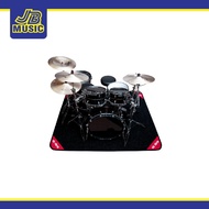 Vic Firth VICRUG1 Deluxe Rug with Bag Black 6.6X5.4 (Drumset not Included)