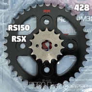 Honda RS150/RSX 428 RK Black Sprocket
