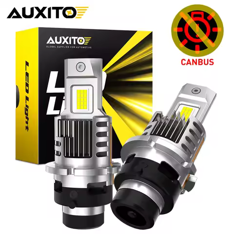 AUXITO 2Pcs D4S D2S LED Headlight Canbus 1:1 HID Xenon Car Lights Turbo Lamps For Toyota Mazda VW Ni