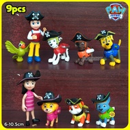 PAW PATROL PIRATES Action Figure contains 9 pcs - Miniature Topper Display Dog Toy Dog Ryder