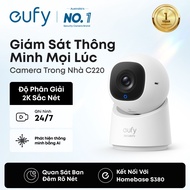 【HOT】Eufy by Anker – Indoor Security Camera C220 | Resolution | AI Tracking | Observation 360 | Nigh