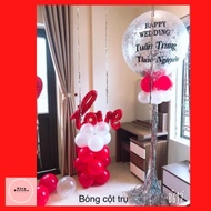 1m2 Balloon post, Straight Single Balloon post with Jumbo Balloons, Large Balloon Stand for Birthday