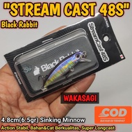 BLACK RABBIT STREAM CAST 48S 6.5GRAM SINKING MINNOW LONGCAST