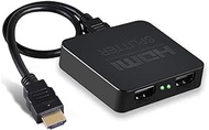 HDMI Splitter with 1 Split 2 high-Definition, one Input, Two Output, and Frequency Divider 4K60HZ Audio Synchronization Support for HDR While displaying The Same Image Replication Mode