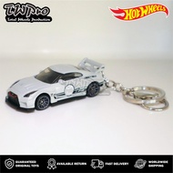 GANTUNGAN HOT WHEELS KEYCHAIN Nissan Skyline GTR R35 LBWK - GRAY - GREY - SHRIMP HOOK - KEYRING - KE