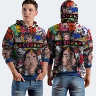 Chance The Rapper Acid Rap Fullprint Hoodie Jacket, Polyester Jersey Material