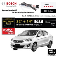 Bosch Wiper for Mitsubishi Attrage 22" + 14" SET