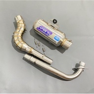 FULL SET SLINCER GP1 YRT RACING EXHAUST COBRA NECK PIPE FOR VEGA R VEGA MOTORCYCLE JUPITER Z SMASH S