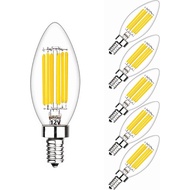 Low Voltage Bulbs 12 Volt Candelabra Base LED Bulbs, 12V Candelabra LED Light Bulb 6W (60W Equivalen