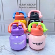 Herblf 800ml BPA Free Drinking Bottle with infused water | Round Capsules Water Bottle