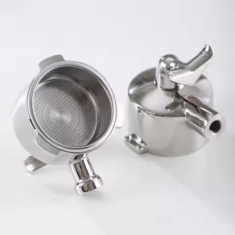 Double Spout Head 51mm Portafilter For Delonghi EC685 EC680 Espresso Coffee Maker Filter Portafilter