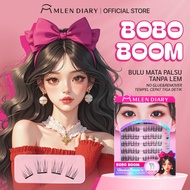 Mlen Diary Glue Free False Eyelashes 2.0Black Crystal Natural Look ReusableLightweight Quick Apply