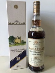 世界級威士忌高價回收 麥卡倫 Macallan 18 years old 1974