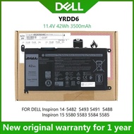 ☸ Bateri Notebook YRDD6 1VX1H VM732 01VX1H Untuk 14 5585 3400 5488 5493 5593 P90F AKKU