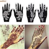 SA0HCR Tattoo Stencil Creative Wedding Tool India Flower Temporary Tattoo Henna Stencil
