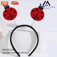 Glitter sponge with beetle and butterfly theme, animal headband, animal headband, glitter headband f