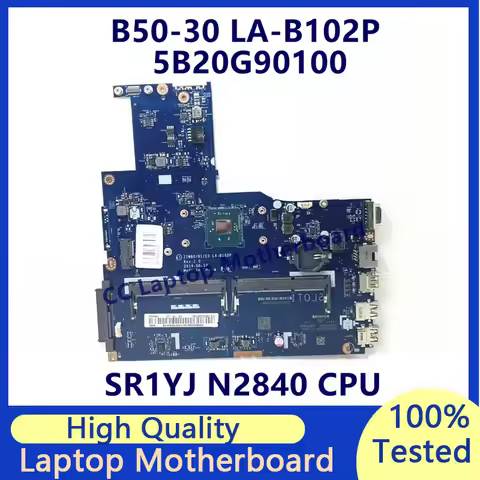 ZIWB0/B1/E0 LA-B102P For Lenovo B50-30 E50-30 Laptop Motherboard With SR1YJ N2840 CPU 5B20G90100 100