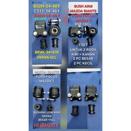 LARGE FRONT ARM BUSHING (2pcs) + SMALL (2pcs) MAZDA 3 - 5 BIANTE FOR 2 WHEELS B32H-32-46Y BP4K-34-47