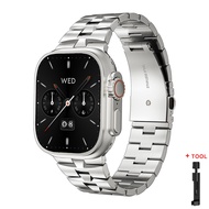 สายนาฬิกาโลหะสแตนเลสสตีลสำหรับสายคาด Apple Watch 49มม. 45มม. 42มม. 44มม. สายนาฬิกาสำหรับ IWatch Seri