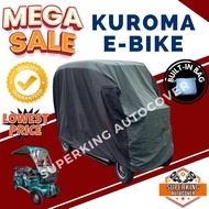 KUROMA EBIKE WITH BACK PASSENGER SEAT COVER HIGH QUALITY WATER REPELLANT AND DUST PROOF BUILT IN BAG