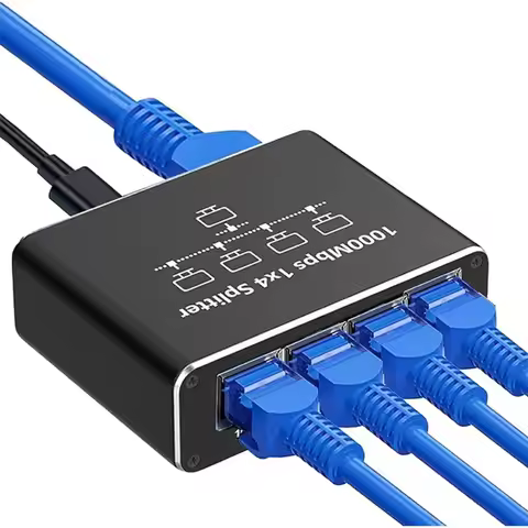 Gigabit Ethernet Switch Rj45 Splitter LAN Gigabit Extension Adapter 1000Mbps Network Connector For P