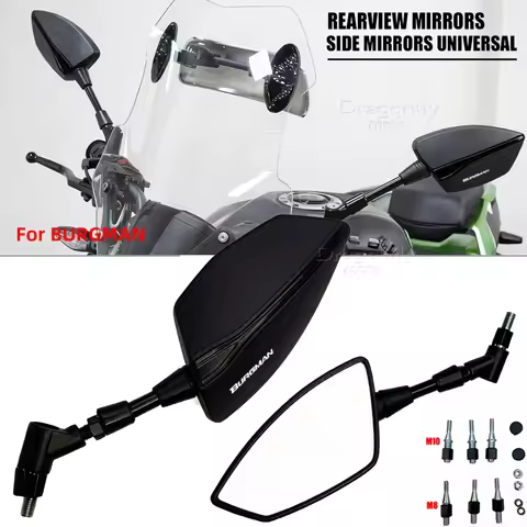 For BURGMAN AN125 AN250 AN400 AN650 AN 650 Burgman 400 650 125 200 Motorcycle Rearview Mirror