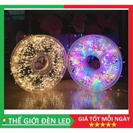 50M tree root led light string with yellow light, full color (black string) flashes in many modes..