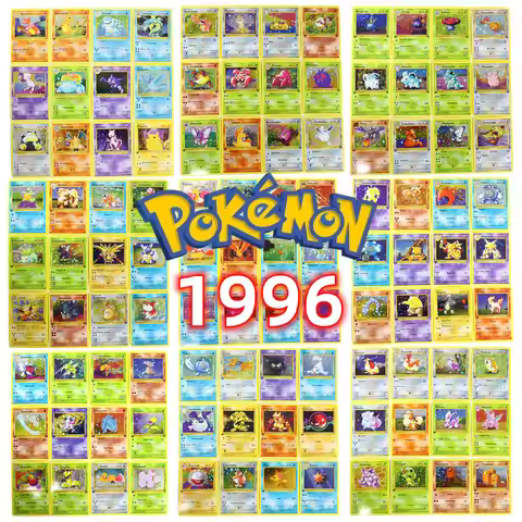 French Version 1996 Year 1st Edition Pokémon card Charizard Pikachu Mewtwo Blastoise Collecting card
