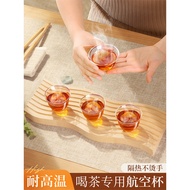 Disposable kung fu tea cups, small cups for tea tasting, extra-thick household water cups, transpare