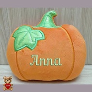 Personalised embroidery Plush Soft Toy Haloween Pumpkin