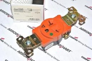 美國COOPER IG8410RN 20A 250V 單聯單電源 獨立接地 橘色醫療級電源插座  (SINGLE型)