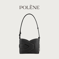 Polene Polingen Nodde-Black Glossy Cowhide Portable Messenger Bag415621