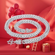 Kaiwei Dragon Head Necklace Vietnam Gold Plated Matte Texture Dragon Men's Necklace Decoration Silve