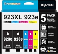 F FINDERS&CO 923e 923XL Ink Cartridges (with Chip) Compatible with HP 923 Ink Replacement for HP Off