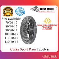 TAYAR CORSA TUBELESS TYRE SPORT RAIN 70/90-17,80/90-17, 100/80-17, 110/70-17, 130/70-17