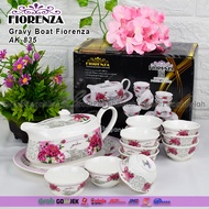 Tempat Wadah Sambel Keramik Motif Bunga Fiorenza AK-835