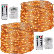(GCFK) Fairy String Lights 10M 100 LED String Lights Remote Control String Lights 8 Modes Firefly Li
